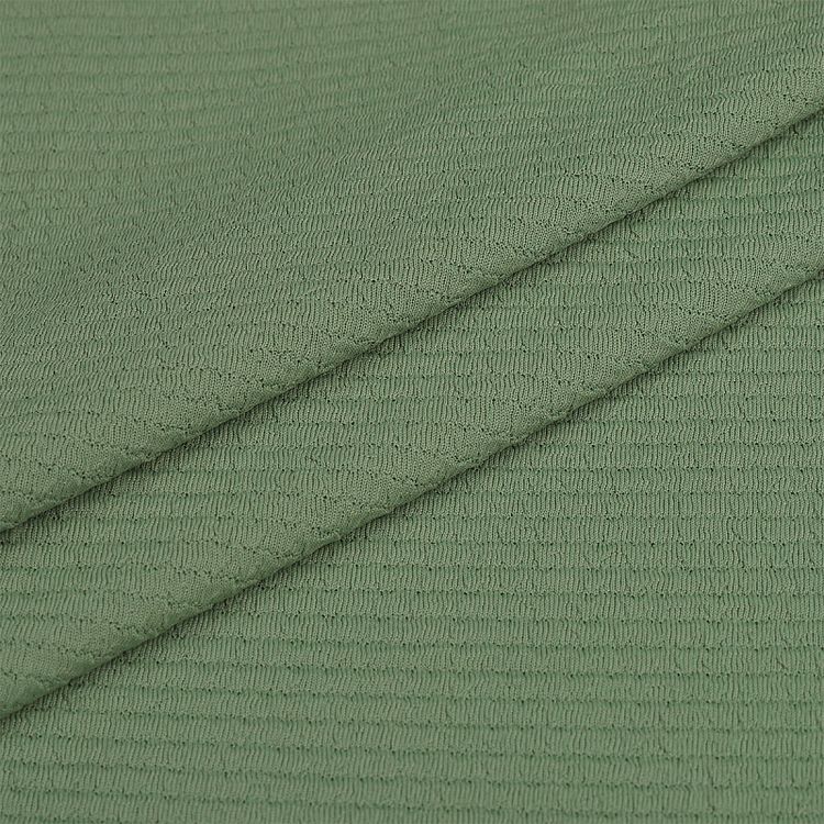 Ткань трикотажная Бифлекс жатка, 6 м, ширина 150 см, 240 г/м², цвет: 12 оливковый, TBY — картинка 5