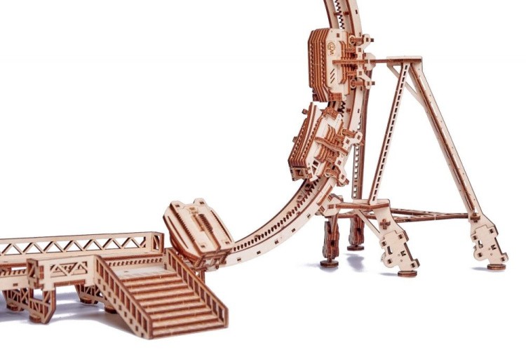 Сборная модель Большие Американские горки, 554 элемента, Wood Trick — картинка 6