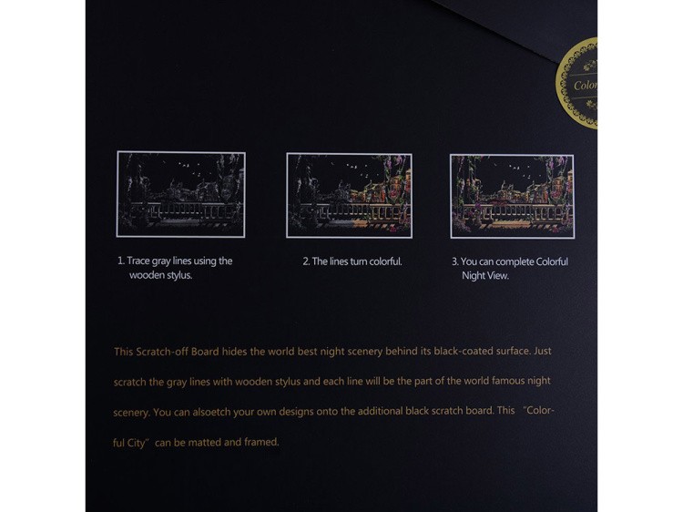 Скретч-картина «Venice» (цветная) — картинка 9