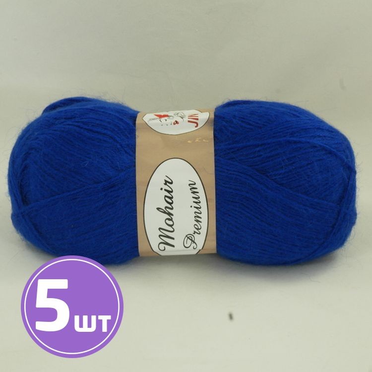 Пряжа COLOR CITY Mohair Premium (64), василек, 5 шт. по 100 г