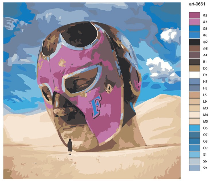 Картина по номерам «Рэпер Гон Флад GONE.Fludd: Fluddality» — картинка 2