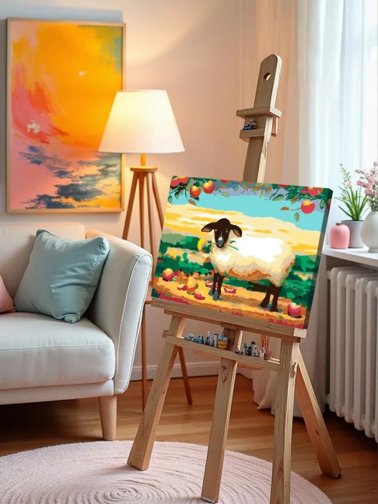 Картина по номерам «Овечка» — картинка 10