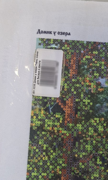 Рисунок на ткани «Домик у озера» — картинка 4