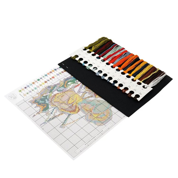 Набор для вышивания «Физалис на черном» — картинка 2