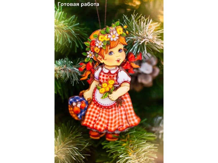 Папертоль «Девочка с корзинкой» — картинка 5