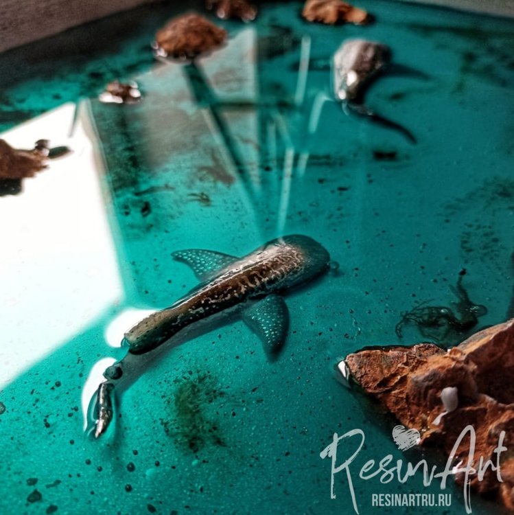 Китовая акула 3D - Силиконовый молд, ResinArt — картинка 5