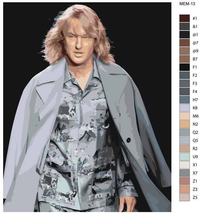 Картина по номерам «Мем: Мужчина-модель» — картинка 2