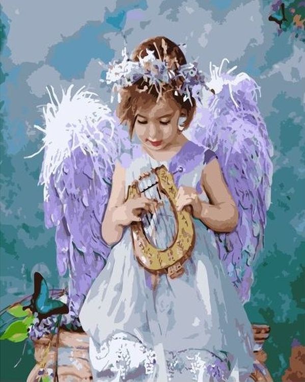 Картина по номерам «Ангелочек»