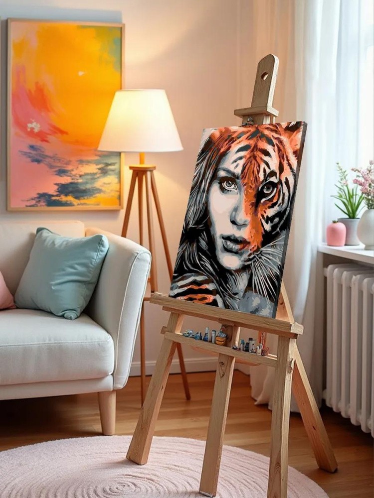 Картина по номерам «Тигрица» — картинка 9