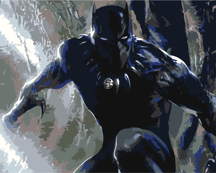 Картина по номерам «Чёрная Пантера 2»