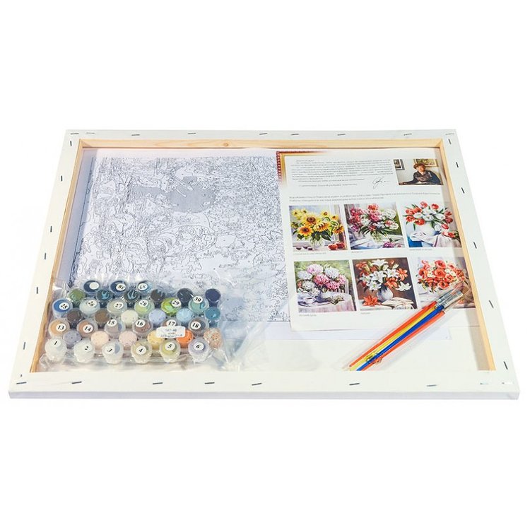 Картина по номерам «Хризантемы — цветы запоздалые» — картинка 3