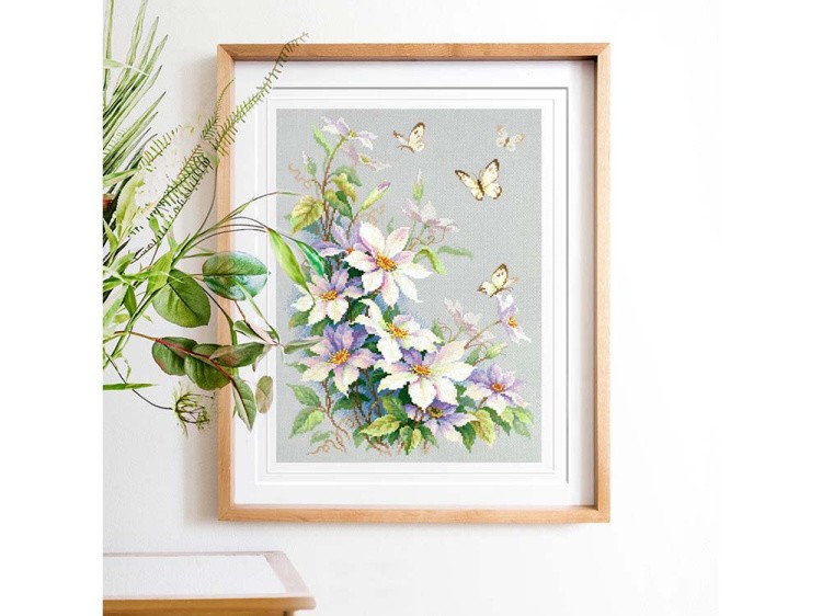 Набор для вышивания «Клематисы» — картинка 4