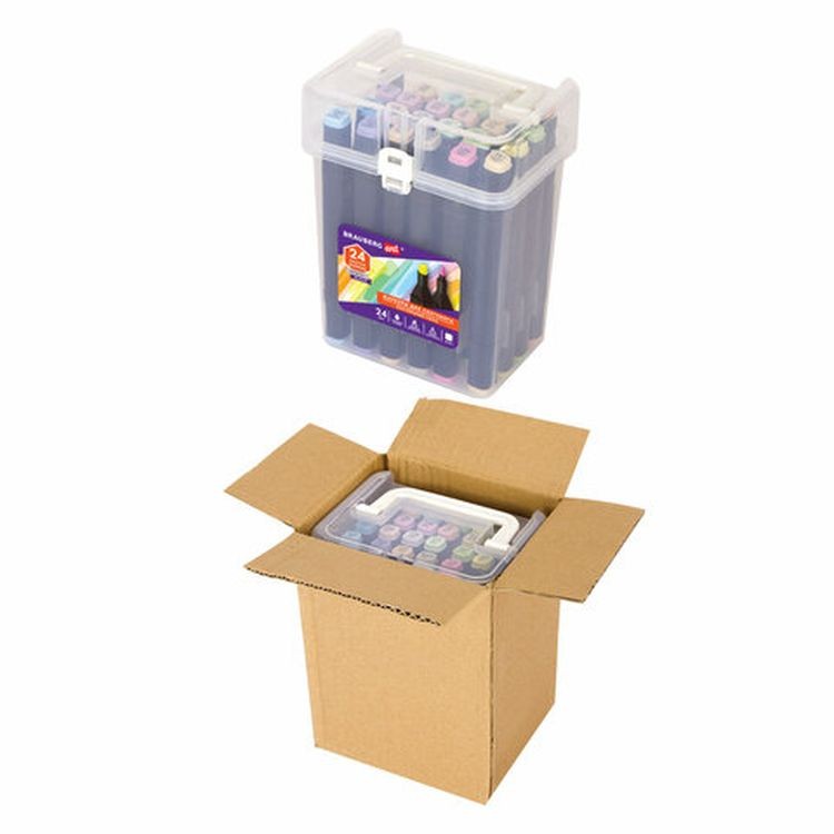 Маркеры для скетчинга двусторонние BRAUBERG ART DEBUT BLACK, цвет: пастельные цвета — картинка 14