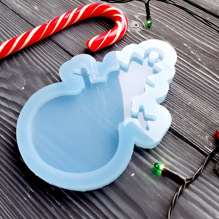 Снеговик, модель №5 - Силиконовый молд MyMold — картинка 3