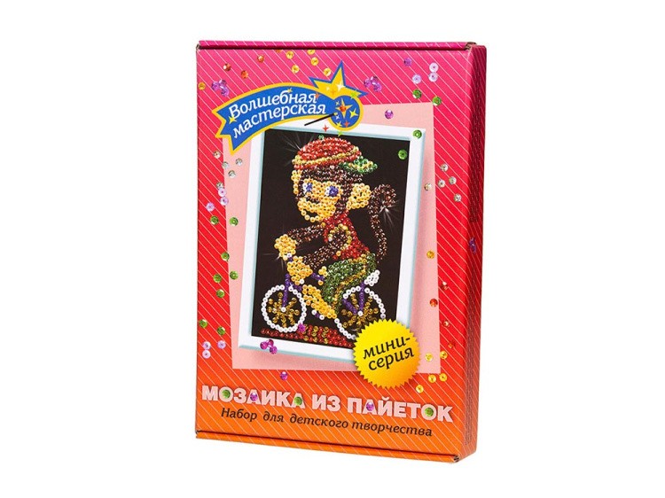 Мозаика из пайеток «Обезьянка» — картинка 2