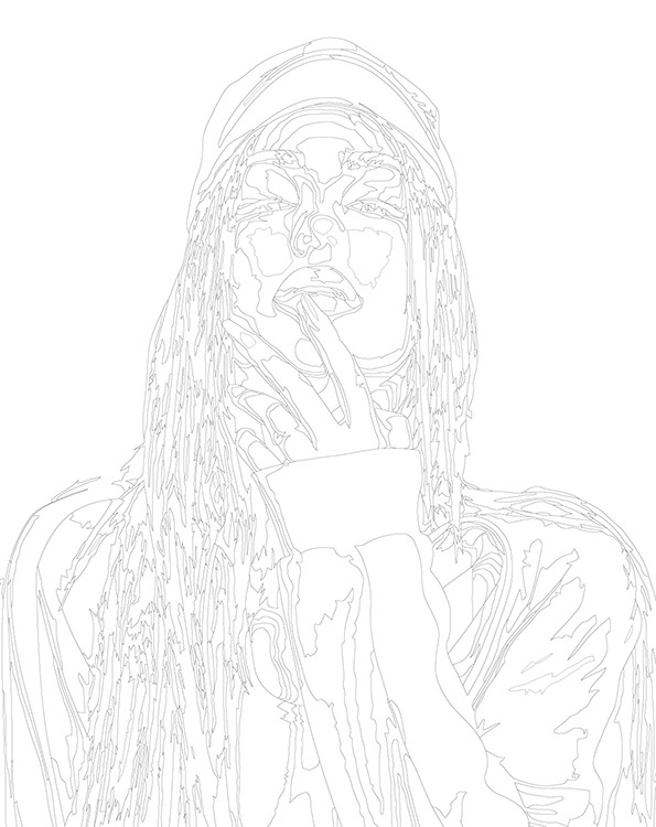 Картина по номерам «Певица Мари Краймбрери: портрет 40x50» — картинка 3