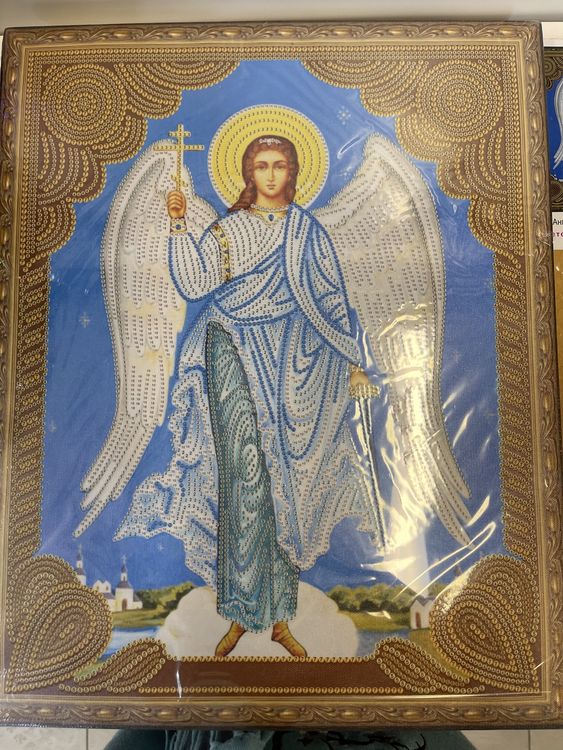 УЦЕНКА. Алмазная вышивка 5D «Ангел Хранитель» (потерта упаковка) — картинка 5