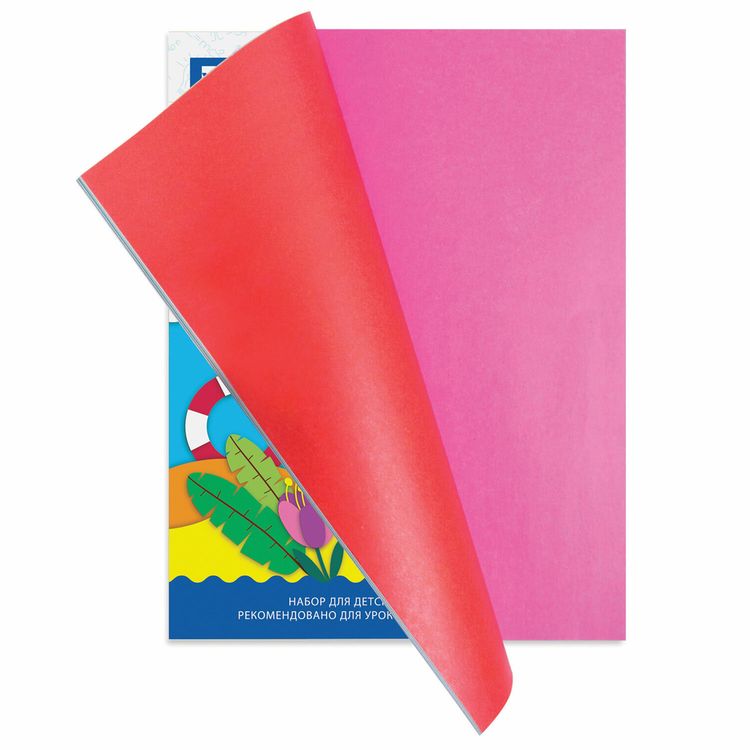 Цветная бумага А4 2-сторонняя офсетная «Фламинго», 32 листа, 16 цветов, Brauberg — картинка 2