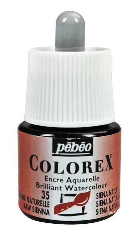 Акварельные чернила Pebeo Colorex (сиена натуральная), 45 мл