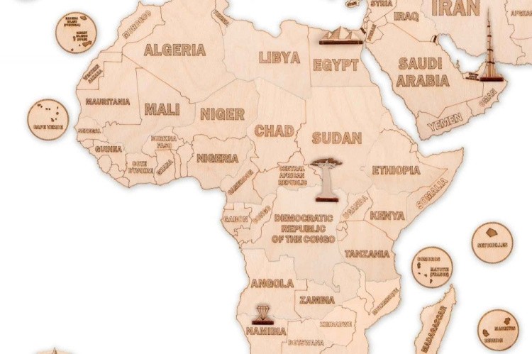 Конструктор из дерева «Карта мира L», Wood Trick — картинка 4