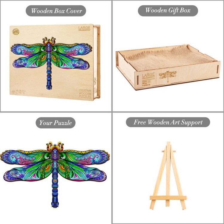 Деревянные пазлы «Стремительная Стрекоза M», Woodbests — картинка 6