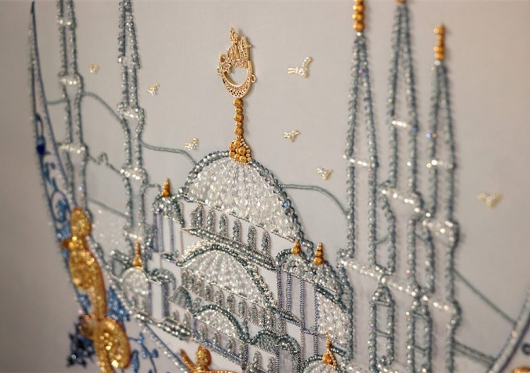 Набор для вышивания хрустальными бусинами «Голубая мечеть» — картинка 3