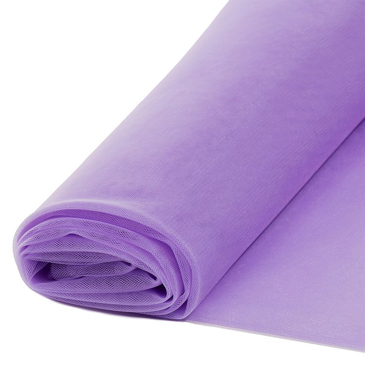 Еврофатин мягкий матовый Hayal Tulle, 5 м, ширина 300 см, 100% полиэстер, цвет: сиреневый, Hayal — картинка 4
