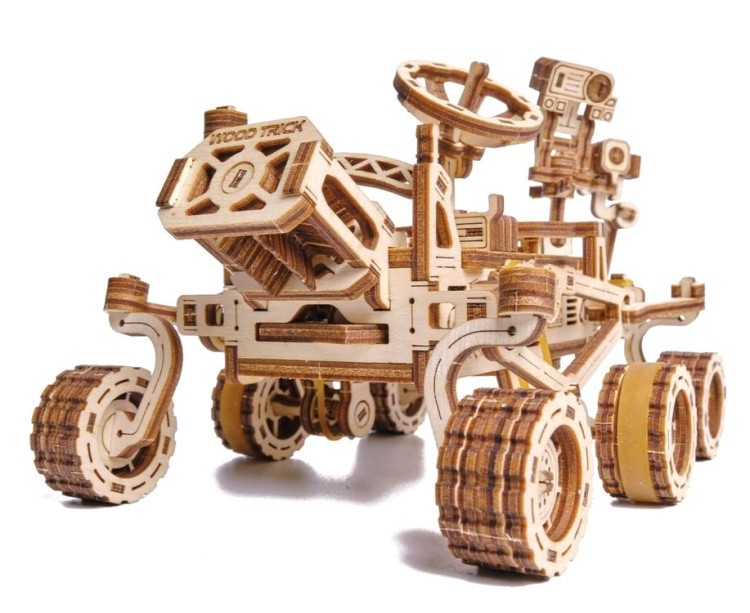 Механическая деревянная сборная модель Wood Trick «Робот Марсоход» — картинка 7