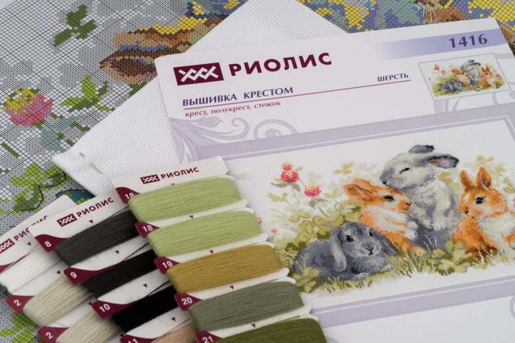 Набор для вышивания «Забавные крольчата» — картинка 4