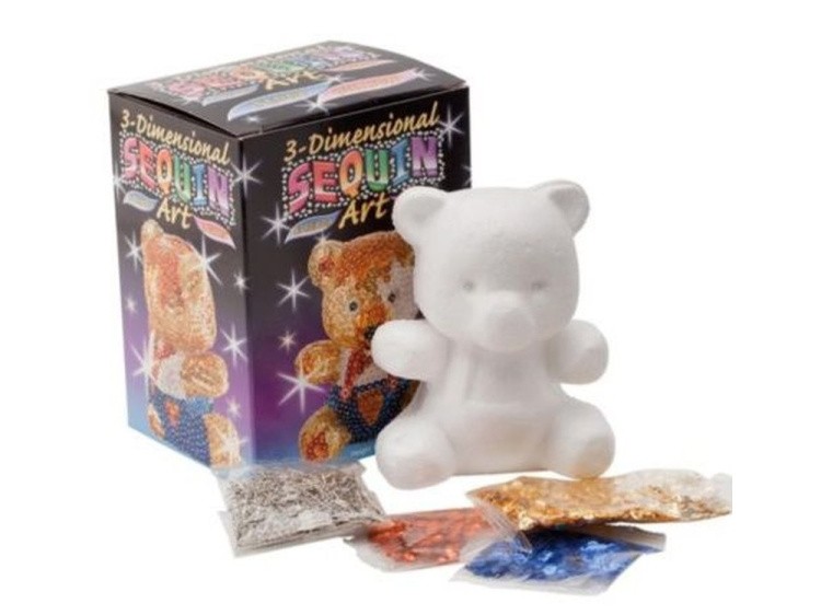 Объемная фигурка из пайеток «Мишка» — картинка 2