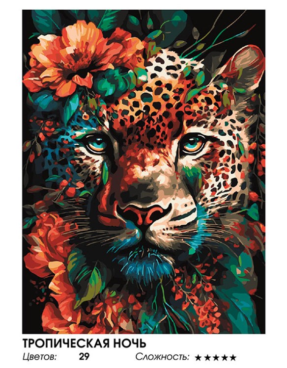 Картина по номерам «Тропическая ночь» — картинка 2