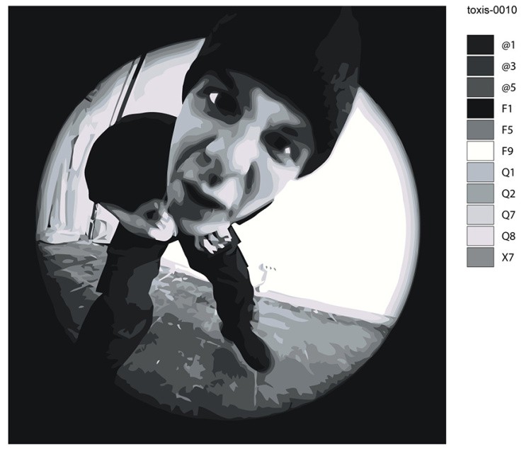 Картина по номерам «Рэп музыкант Toxis Токсис: Vandal клип» — картинка 2