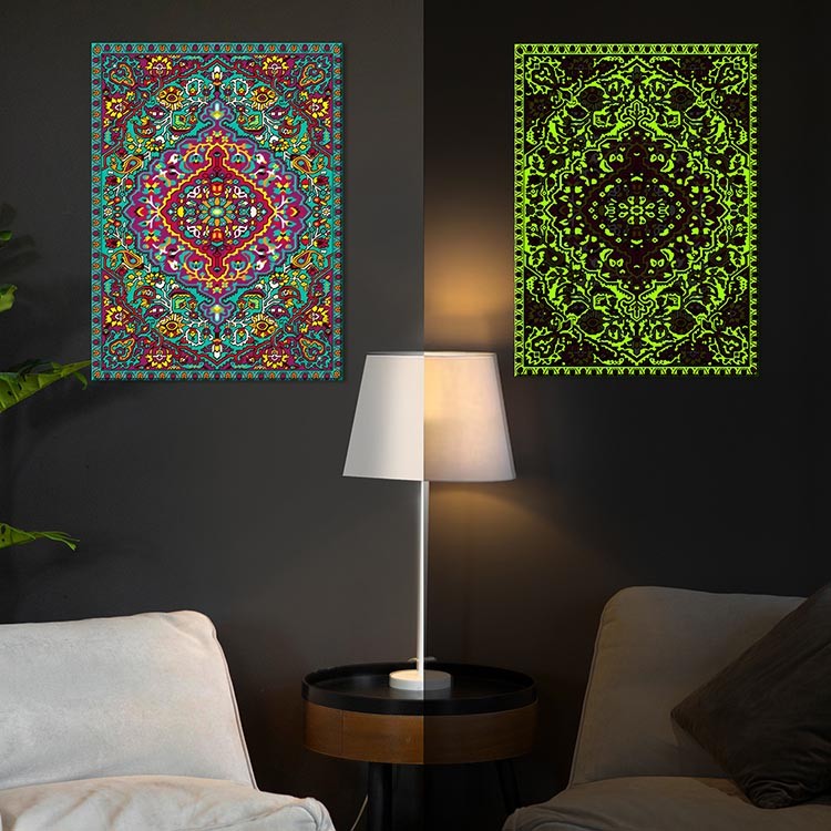 Картина по номерам со светящейся краской «Этнический орнамент» — картинка 3