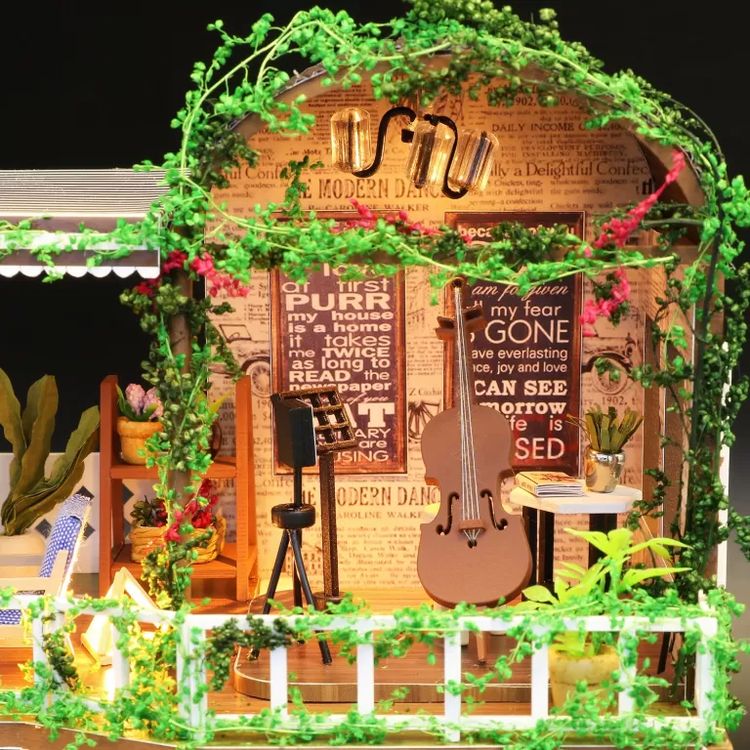 Миниатюрная сборная модель (румбокс) «Кафе Радуга» — картинка 11