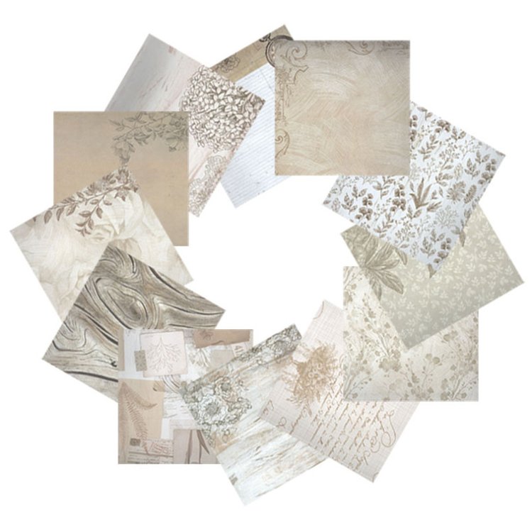 Набор бумаги для скрапбукинга «Муаровый мираж» 30,5x30,5 см — картинка 3