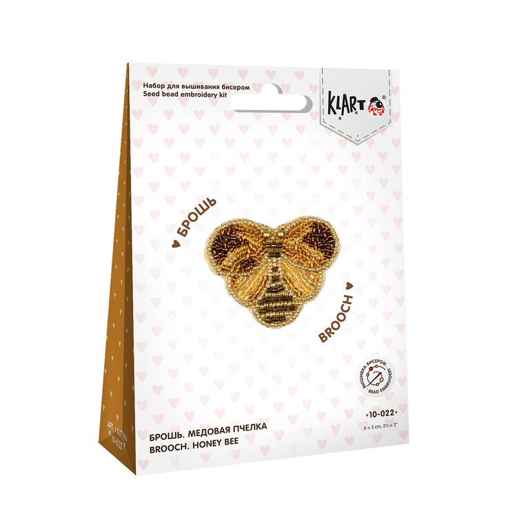 Набор для вышивания «Брошь. Медовая пчелка» — картинка 4