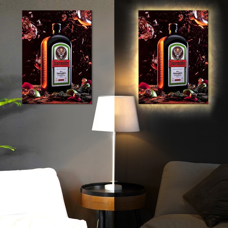 Картина по номерам «Новогодний бальзам» LED подсветка — картинка 2