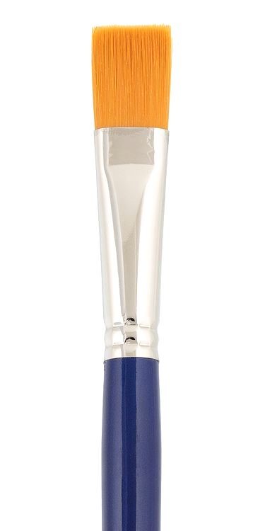 Кисть синтетика «Gallery» №18, плоская, 5 шт., длинная ручка, Vista-Artista — картинка 2