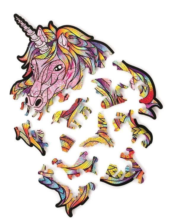 Деревянный пазл Wood Trick «Единорог: Розовое Небо» — картинка 6