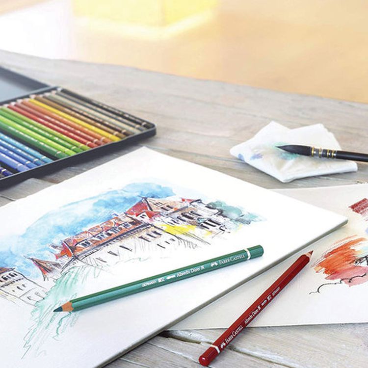 Карандаши цветные акварельные художественные FABER-CASTELL «Albrecht Durer», 48 цв. — картинка 5