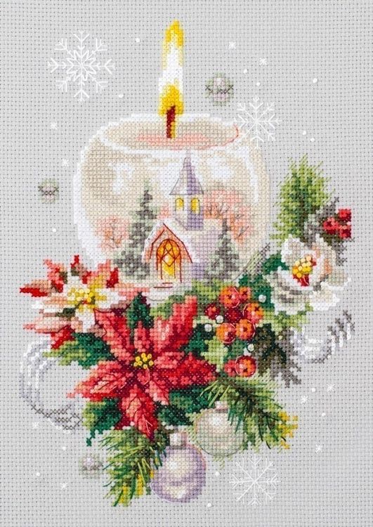 Набор для вышивания «Рождественская свеча»