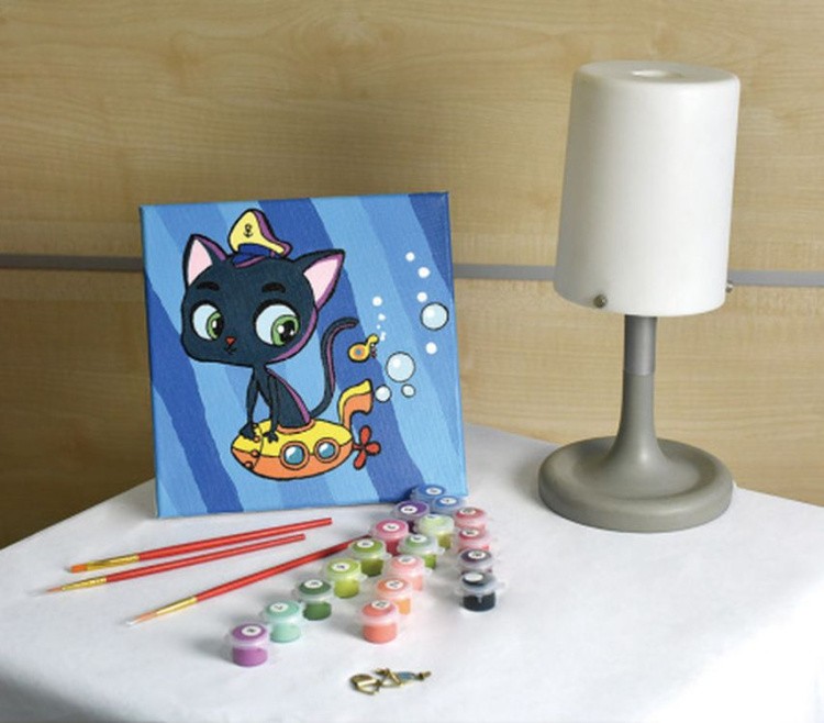 Картина по номерам «Кот-капитан» — картинка 4