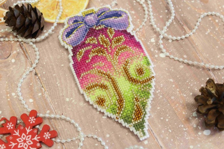 Набор для вышивания «Советская ёлочная игрушка. Сосулька» — картинка 3