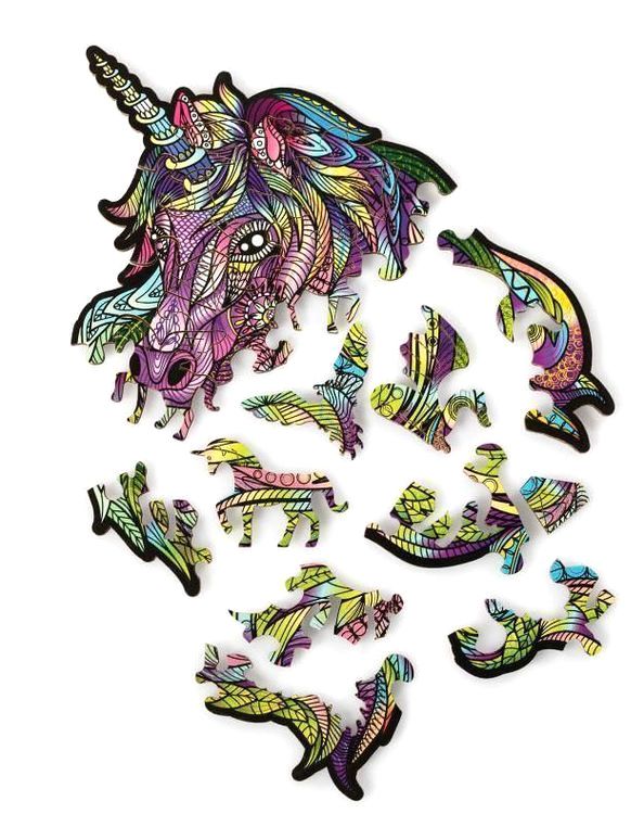 Деревянный пазл Wood Trick «Единорог: Фиолетовый Ветер» — картинка 6