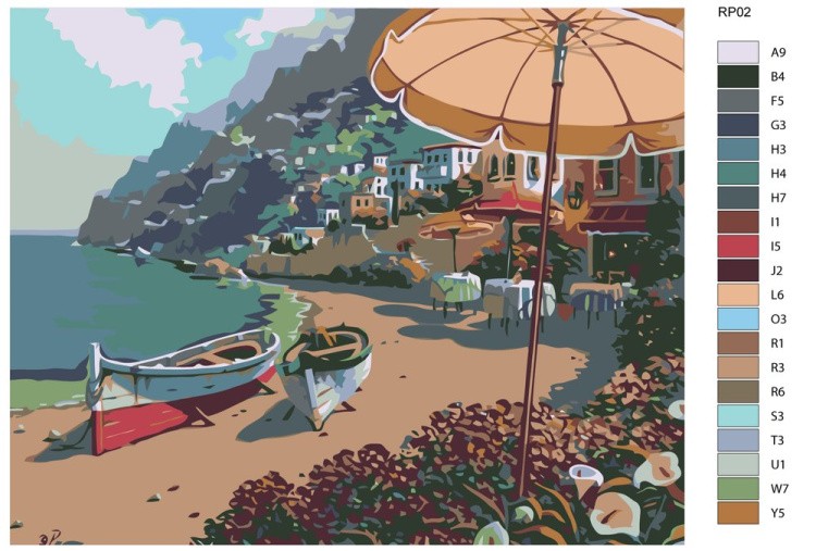 Картина по номерам «Побережье» — картинка 2