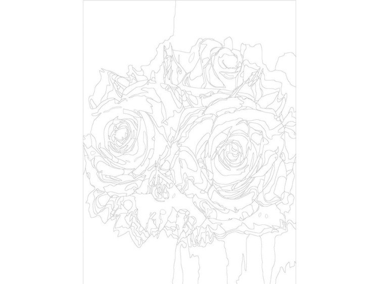 Картина по номерам «Розы» — картинка 3