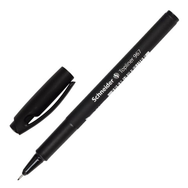 Ручка капиллярная (линер) SCHNEIDER «Тopliner 967», черная