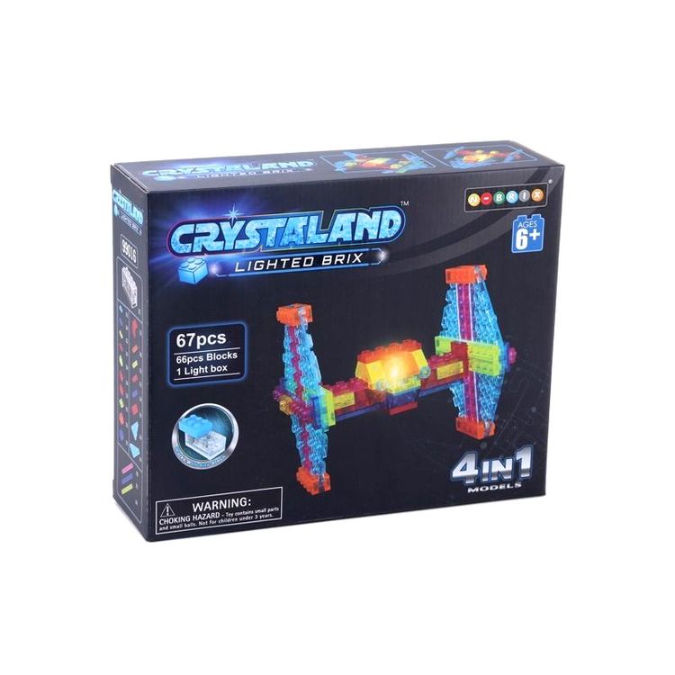 Светящийся конструктор CRYSTALAND «Космический корабль 4 в 1» — картинка 5
