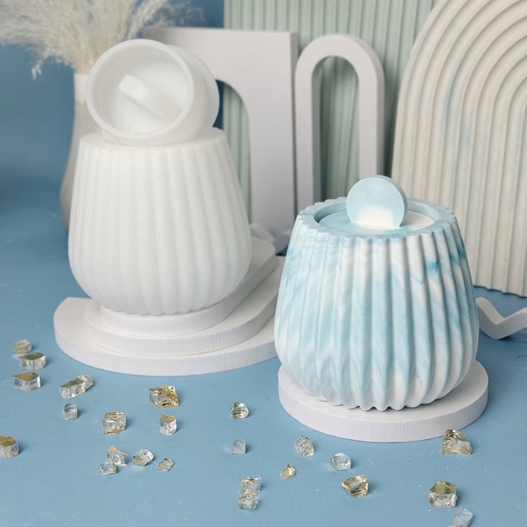 Силиконовый молд - Контейнер/банка для свечей, h10x8,5см, 1 шт. — картинка 3