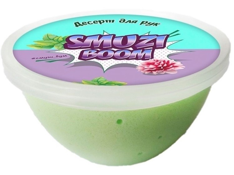 Слайм-десерт для рук Smuzi boom, 150 гр (зеленый)

